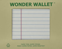 Load image into Gallery viewer, Wonder Wallet - Tyvek - Lined Paper
